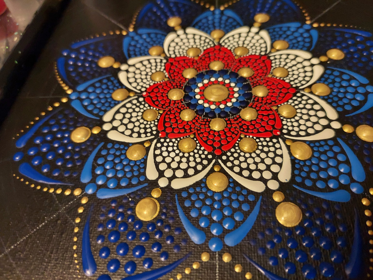 Patriotic Mandala on Canvas Workshop in Churchville -Bel Air