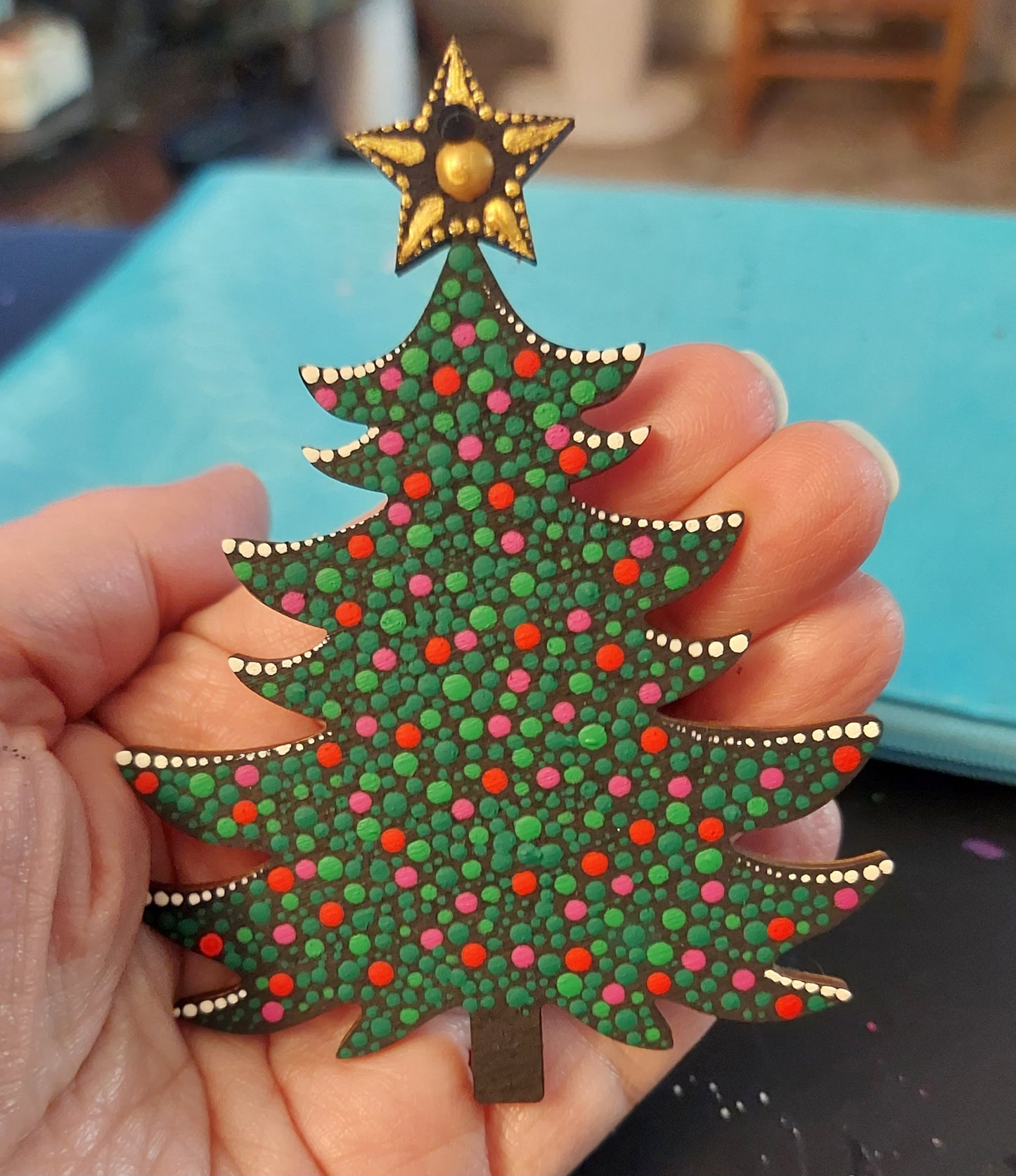 Christmas Ornaments Mandala Dot Paint Night in Catonsville