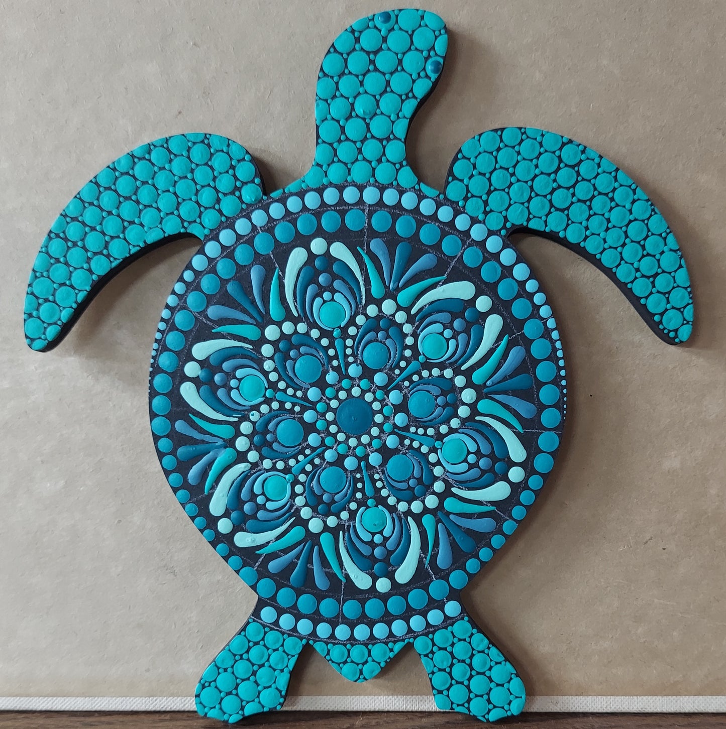 Wooden Sea Turtle or Sun Mandala Dot Paint Night in Churchville