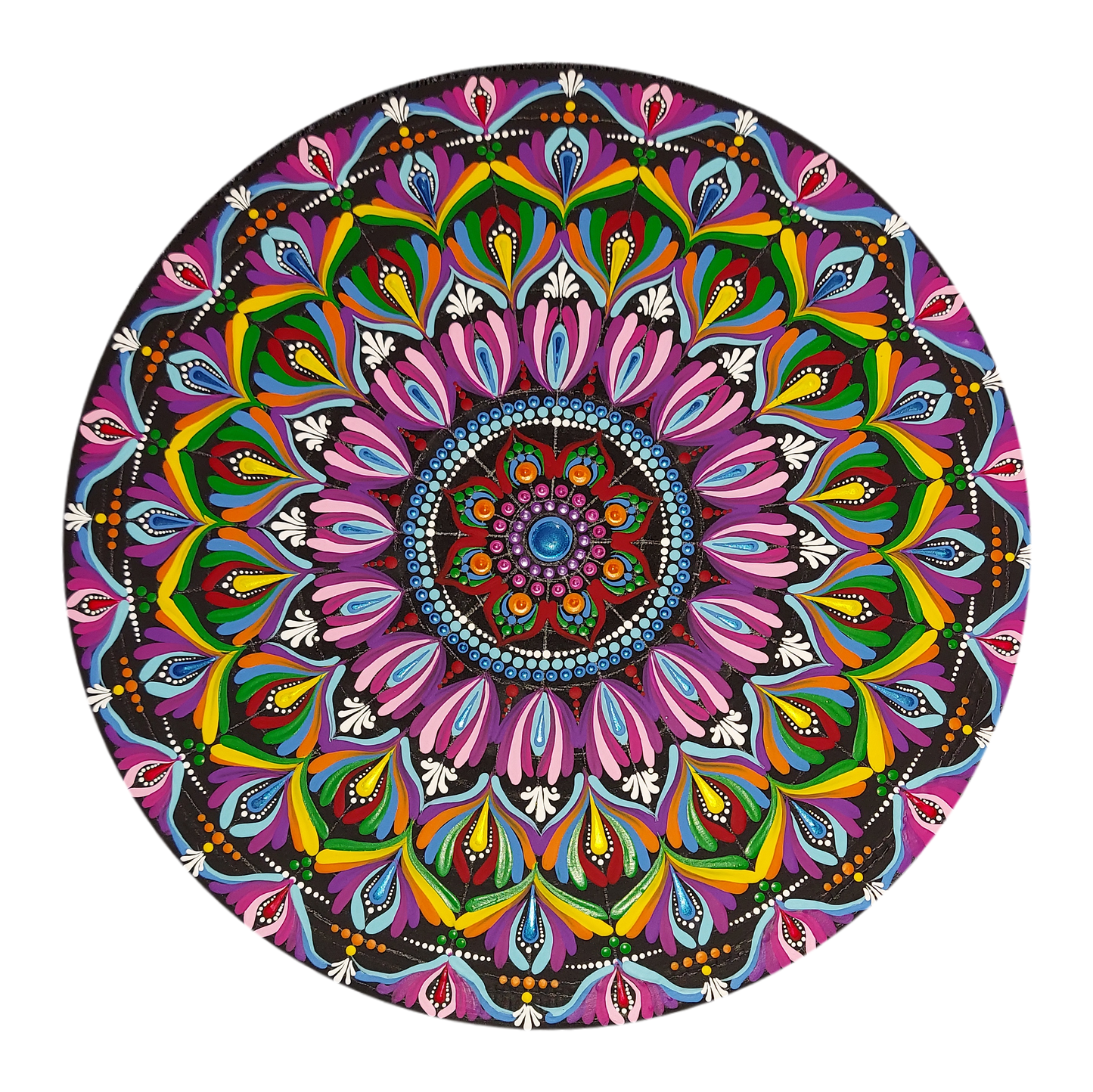 12" Mandala Dot Painting