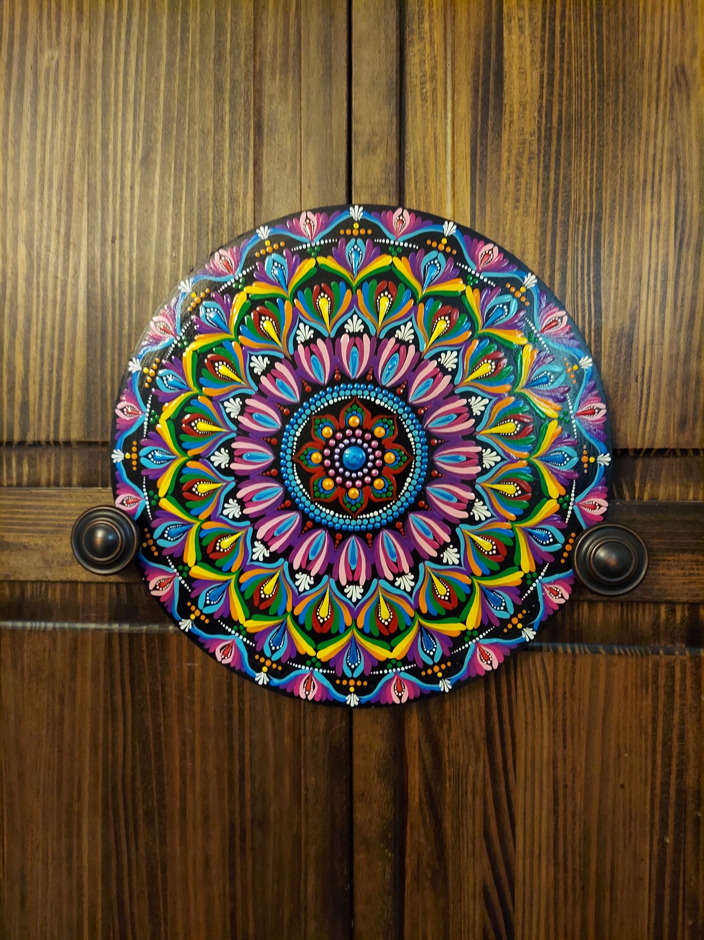 12" Mandala Dot Painting