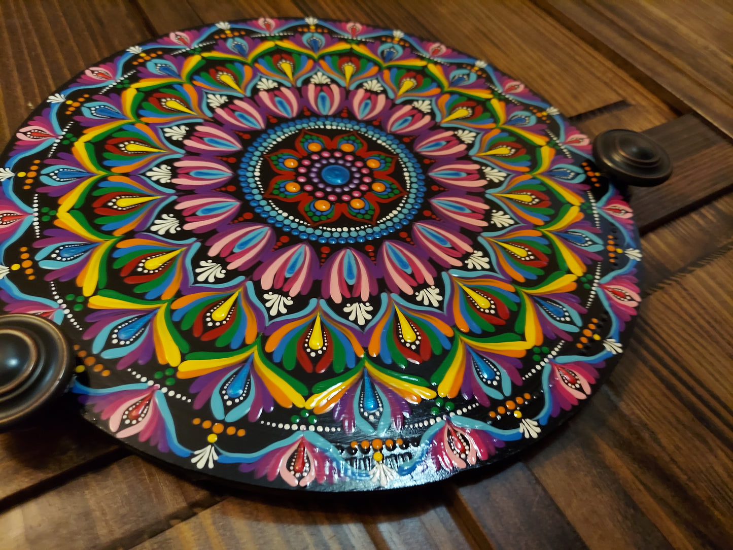 12" Mandala Dot Painting