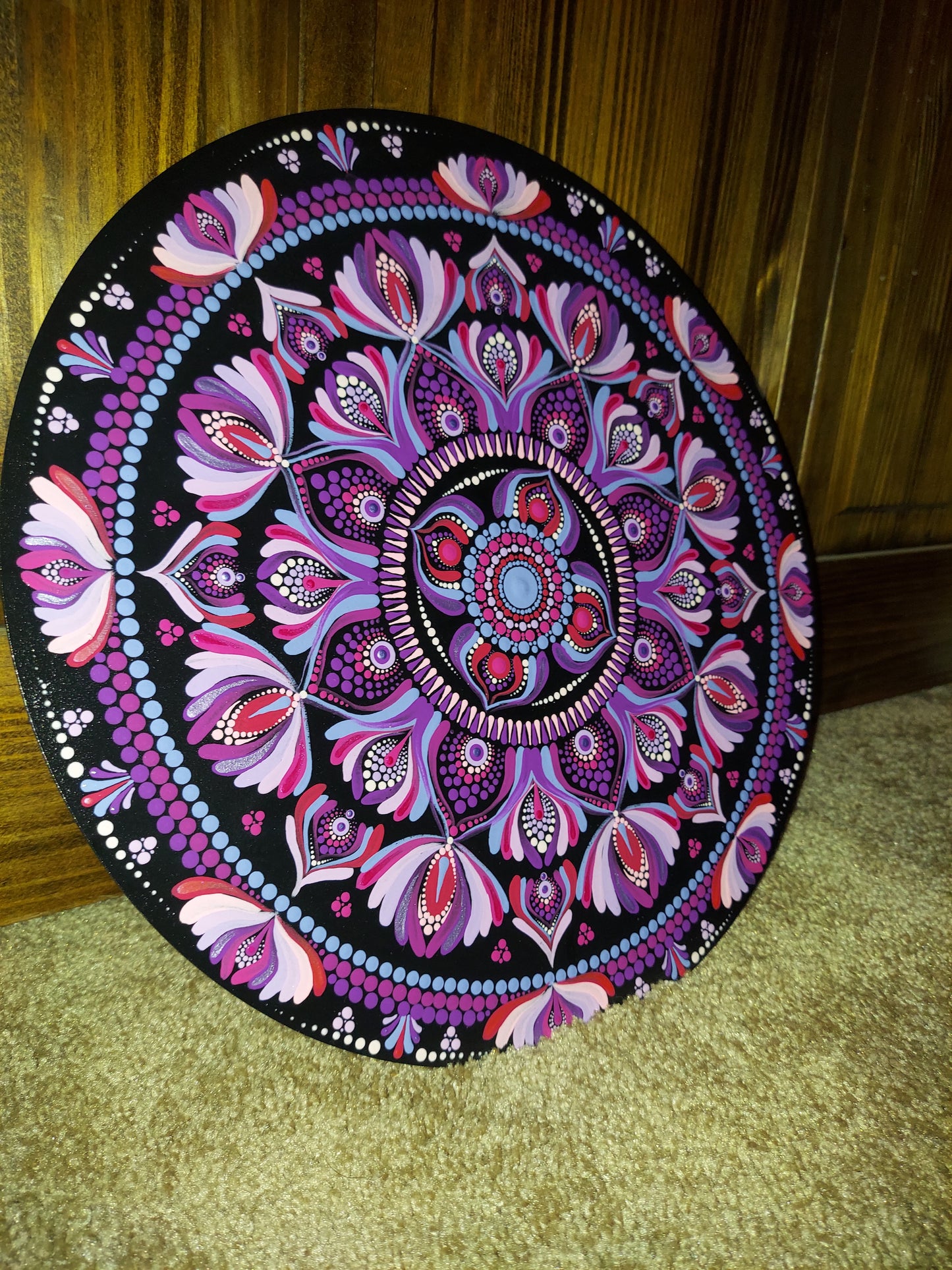 14" Mandala Dot Painting