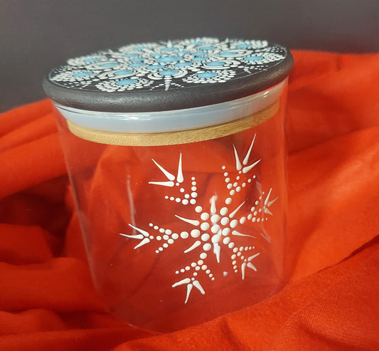 Winter Mandala Candy Jar