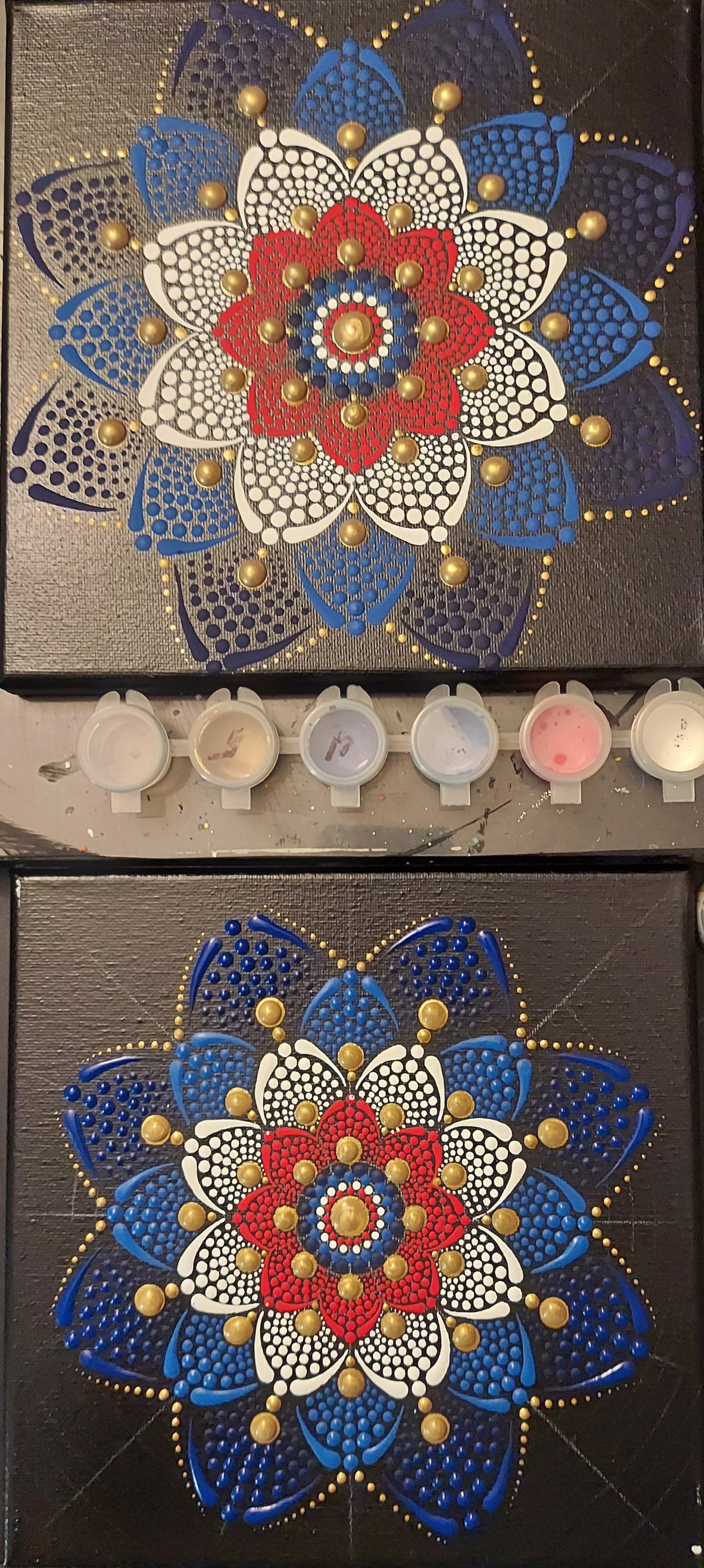 Patriotic Mandala on Canvas Workshop in Churchville -Bel Air