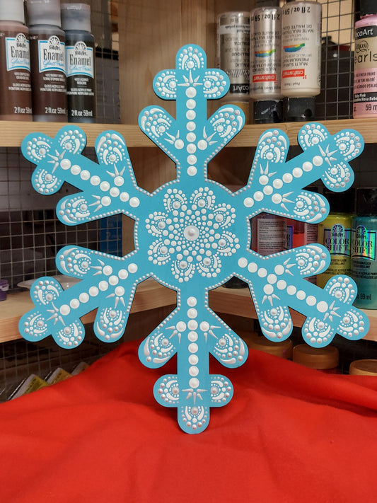 Snowflake Mandala Dot Paint Night in Churchville